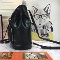 Gucci Women GG Gucci Horsebit 1955 Backpack in Black Leather