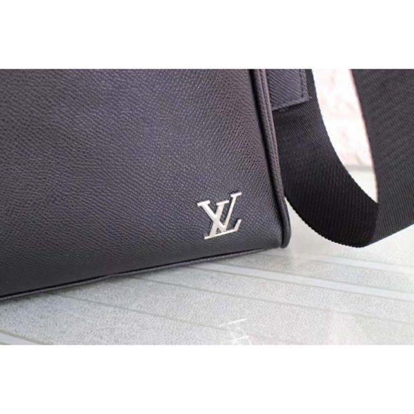 Louis Vuitton LV Men Alex Briefcase Embossed Taiga Cowhide Leather (6)