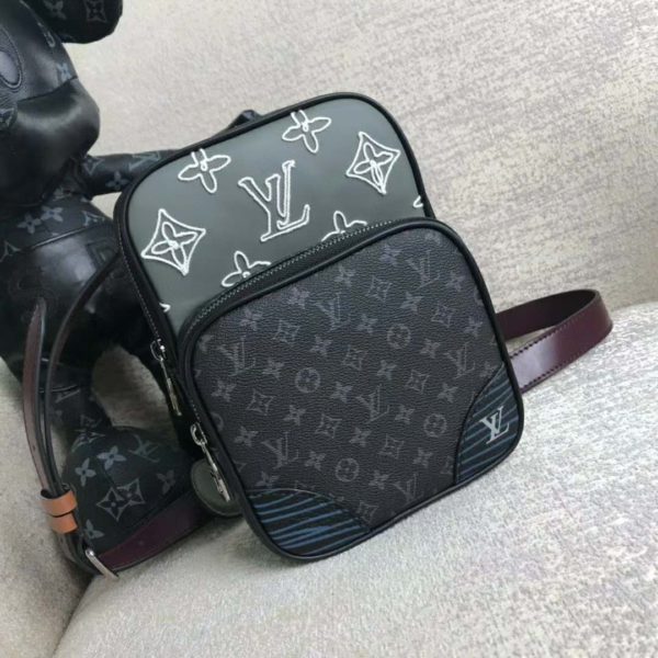 Louis Vuitton LV Men Amazone Sling Bag Monogram Eclipse Canvas (4)