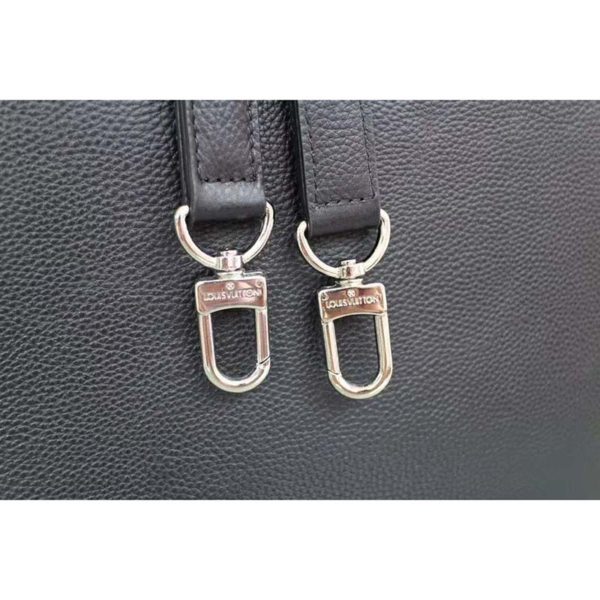 Louis Vuitton LV Men Armand Briefcase Taurillon Leather-Black (8)