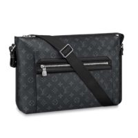 Louis Vuitton LV Men Odyssey Messenger MM Monogram Eclipse Coated Canvas