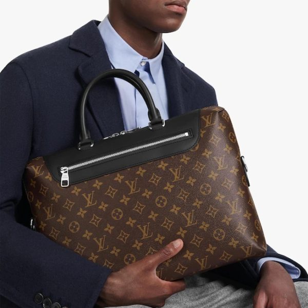 Louis Vuitton LV Men Porte-Documents Jour Monogram Macassar Canvas (1)