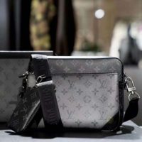 Louis Vuitton LV Men Trio Messenger Bag Monogram Eclipse Canvas