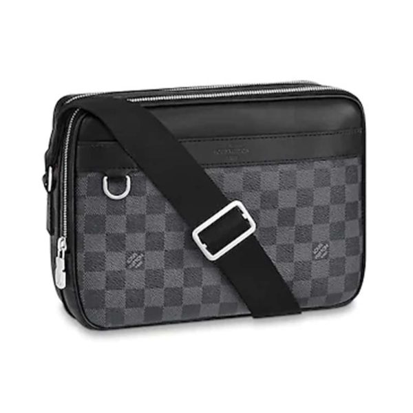 Louis Vuitton LV Men Trocadero Messenger Bag Damier Graphite Canvas