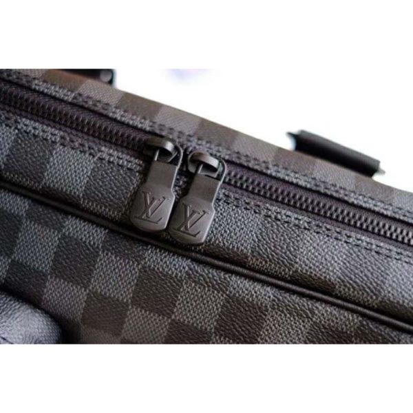 Louis Vuitton LV Men Utility Business Bag Damier Graphite Canvas (8)
