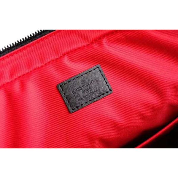 Louis Vuitton LV Men Utility Business Bag Damier Graphite Canvas (9)