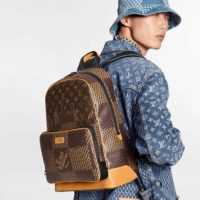 Louis Vuitton LV Unisex Campus Backpack Giant Damier Ebene Coated Canvas