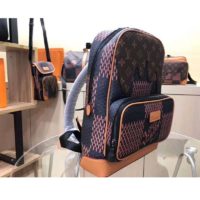 Louis Vuitton LV Unisex Campus Backpack Giant Damier Ebene Coated Canvas