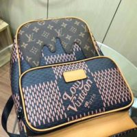 Louis Vuitton LV Unisex Campus Backpack Giant Damier Ebene Coated Canvas