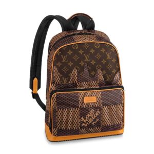 Louis Vuitton LV Unisex Campus Backpack Giant Damier Ebene Coated Canvas