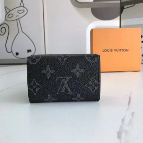 Louis Vuitton LV Unisex Discovery Compact Wallet Monogram Eclipse Coated Canvas (3)