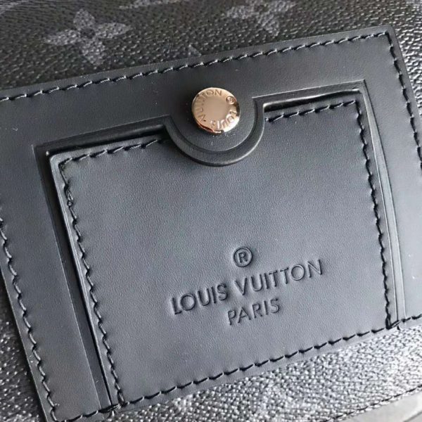 Louis Vuitton LV Unisex Messenger MM Voyager Monogram Eclipse Canvas (6)