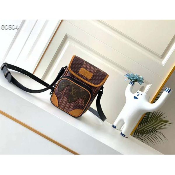 Louis Vuitton LV Unisex Nano Amazone Messenger Monogram Canvas-Brown (1)