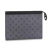 Louis Vuitton LV Unisex Pochette Voyage MM Bag Monogram Eclipse Canvas