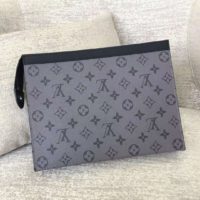 Louis Vuitton LV Unisex Pochette Voyage MM Bag Monogram Eclipse Canvas