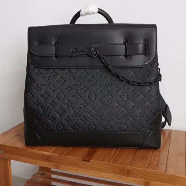 Louis Vuitton LV Unisex Steamer PM Bag Taurillon Cowhide Leather (4)