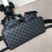 Louis Vuitton LV Unisex Utility Backpack Damier Graphite Canvas-Grey