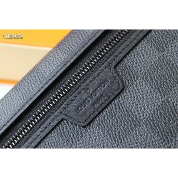 Louis Vuitton LV Unisex Utility Zippy Wallet Damier Graphite Canvas (3)