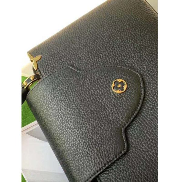 Louis Vuitton LV Women Capucines PM Taurillon Leather in Black (8)