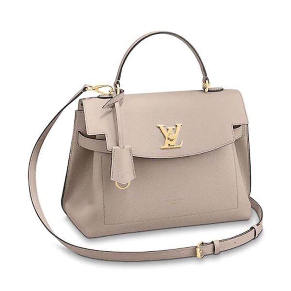 Louis Vuitton LV Women Lockme Ever MM Soft Grained Calfskin-Sandy