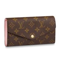 Louis Vuitton LV Women Sarah Wallet Monogram Coated Canvas-Red