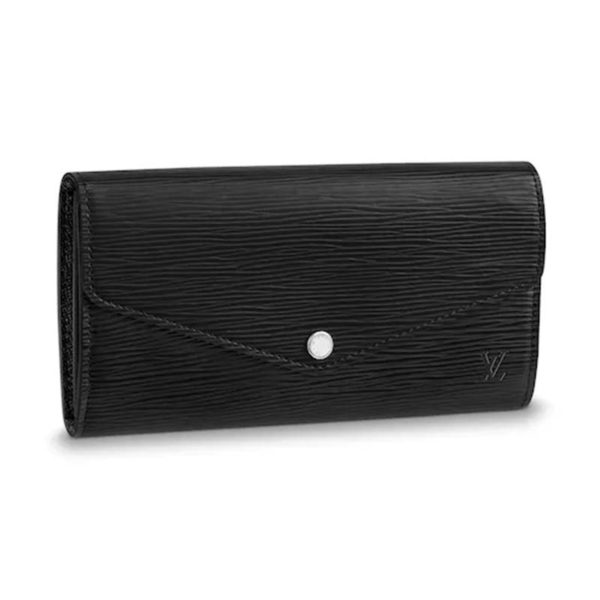 Louis Vuitton LV Women Sarah Wallet in Epi Leather-Black