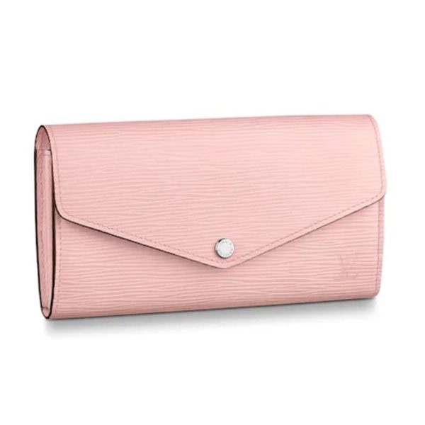 Louis Vuitton LV Women Sarah Wallet in Epi Leather-Pink