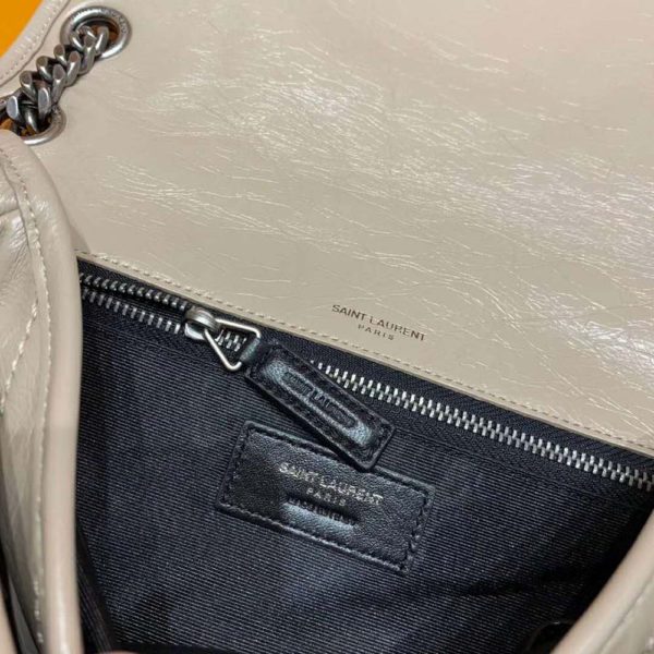 Saint Laurent YSL Women Medium Niki Bag Crinkled Vintage-Sandy (2)