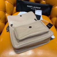 Saint Laurent YSL Women Medium Niki Bag Crinkled Vintage-Sandy