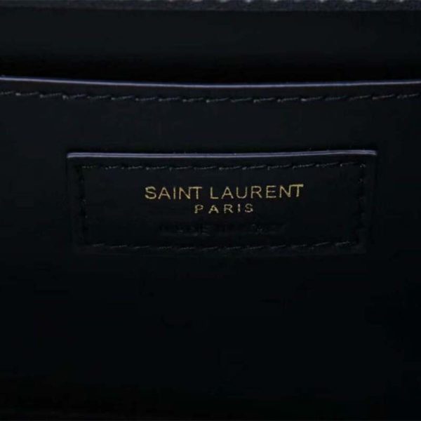 Saint Laurent YSL Women Spontini Small Satchel in Smooth Leather-Black (14)