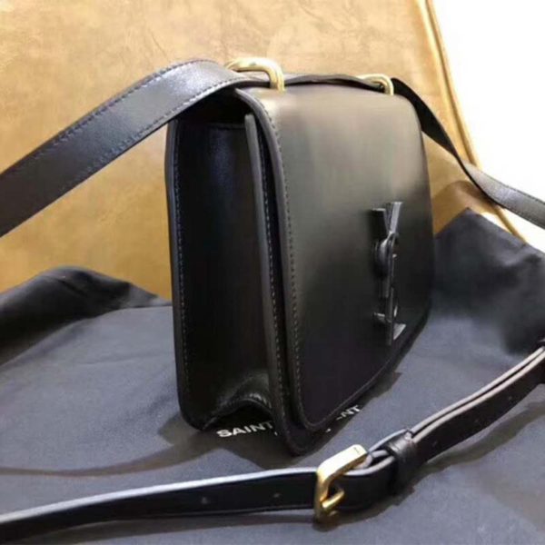 Saint Laurent YSL Women Spontini Small Satchel in Smooth Leather-Black (9)