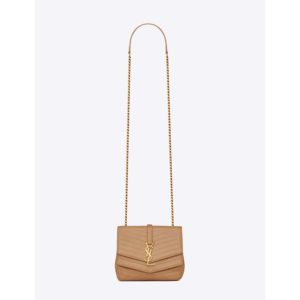 Saint Laurent YSL Women Sulpice Small in Matelasse Leather-Sandy