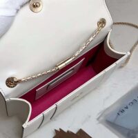 Bvlgari Women Flap Cover Bag Serpenti Forever in White Agate Calf Leather 1