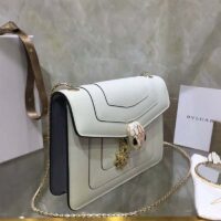 Bvlgari Women Serpenti Forever Pop Wishes in White Agate Calf Leather 1