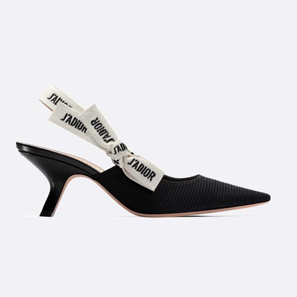 Dior Women J'adior Pump in Technical Canvas in 6.5 cm Heel-Black