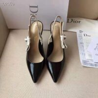 Dior Women J’adior Slingback in Black Patent Calfskin Leather in 10 cm Heel 1