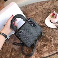 Dior Women Mini Dior Bag in Black Calfskin 1