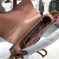 Dior Women Mini Saddle Bag in Pink Calfskin 1