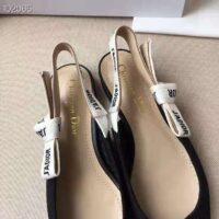 Dior Women Miss J’adior Ballerina in Black Technical  Canvas in 1cm Heel 1