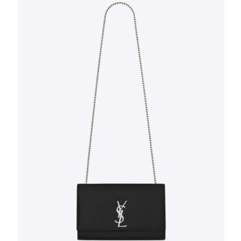Saint Laurent YSL Women Kate Medium in Grain De Poudre Embossed Leather