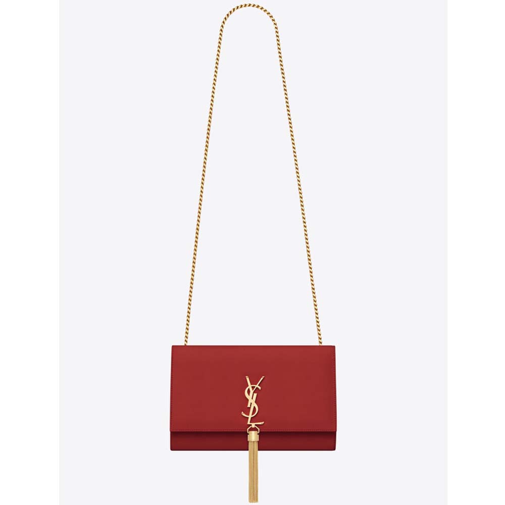 Saint Laurent YSL Women Kate Medium with Tassel in Smooth Leather