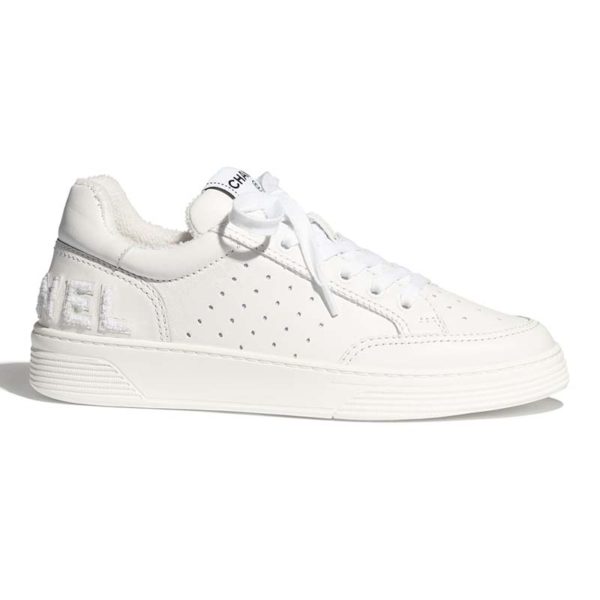 Chanel Women Sneakers Calfskin White