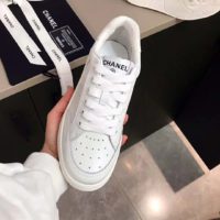 Chanel Women Sneakers Calfskin White