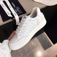 Chanel Women Sneakers Calfskin White
