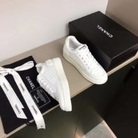 Chanel Women Sneakers Calfskin White