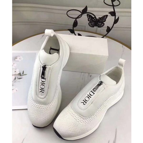Dior Unisex B25 Low-Top Sneaker White Neoprene and Mesh (5)