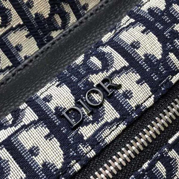 Dior Unisex Diortravel Backpack Blue Dior Oblique Jacquard ‘Christian Dior’ (11)