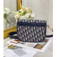 Dior Unisex Medium Dior Bobby Bag Blue Dior Oblique Jacquard