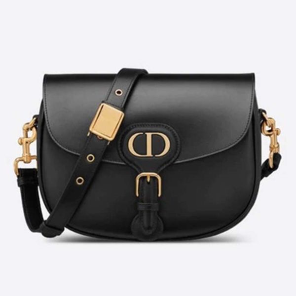 Dior Unisex Medium Dior Bobby Bag-Black