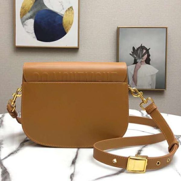 Dior Unisex Medium Dior Bobby Bag Box Calfskin Suede Interior-Brown (5)